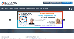 Desktop Screenshot of indiananurses.org